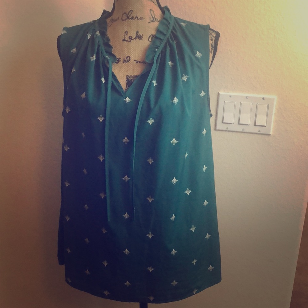Green blouse